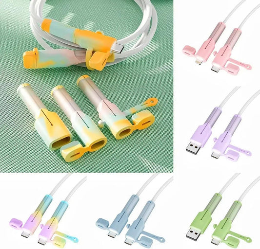 Charging cable protector silicon (pack of 2)