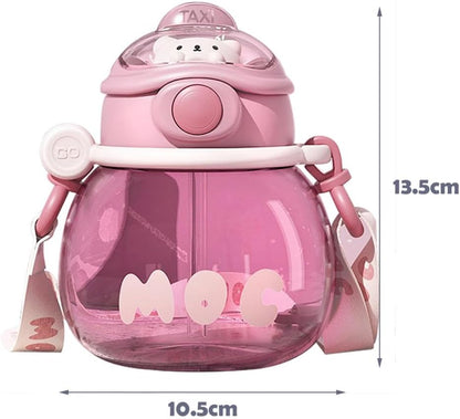 Push Button Plastic Sipper Bottle 560ml