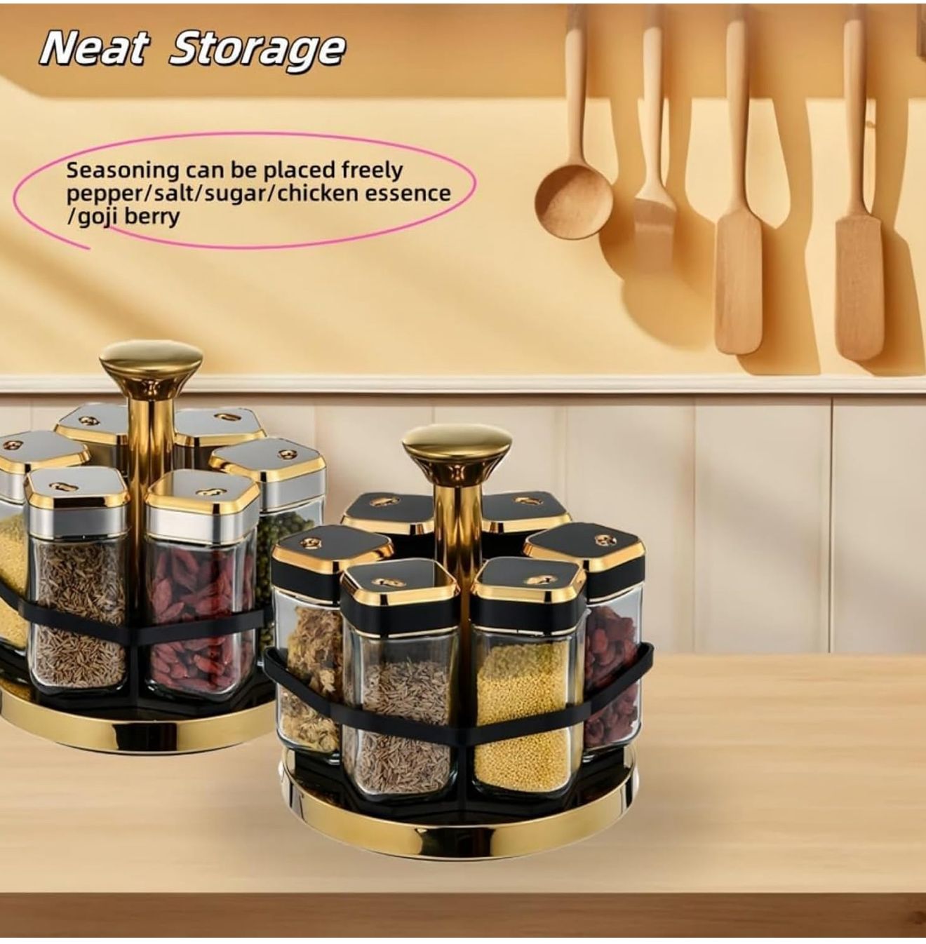 Spice Rack 6in1 (Glass)