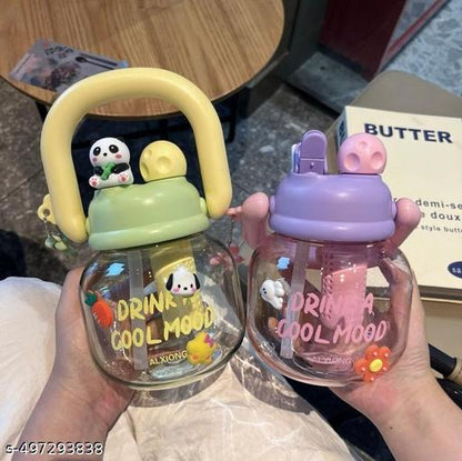 Plastic 2 in 1 Sipper & Non-Sipper Water Bottle 850ml