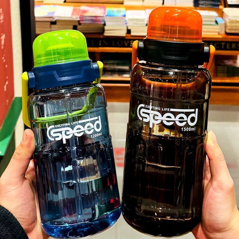 Plastic 2 in 1 Gym Bottle (sipper & non-sipper)