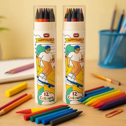 12 Pcs of Bold Color Pencils Set