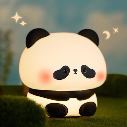 Baby Panda Night Light Soft Silicone Touch Lamp