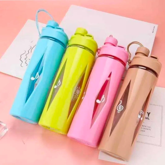 Plastic 2 in 1 Sipper & Non-Sipper Water Bottle 580ml