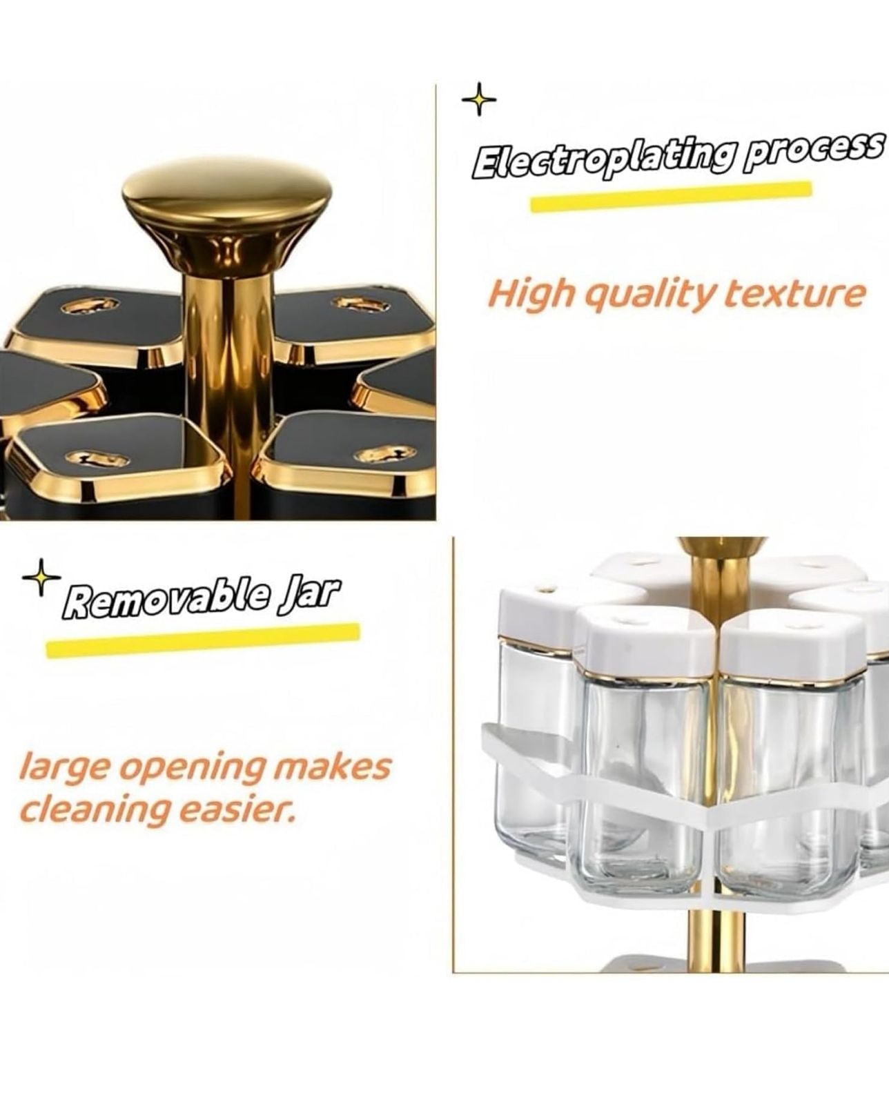 Spice Rack 6in1 (Glass)