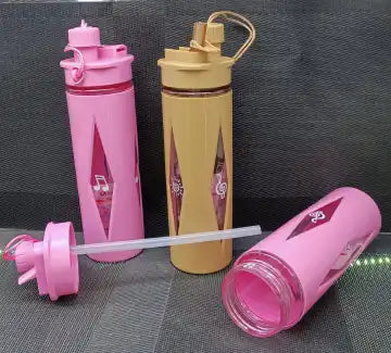 Plastic 2 in 1 Sipper & Non-Sipper Water Bottle 580ml