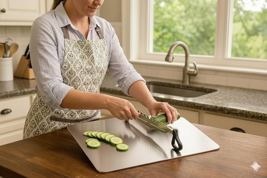 Stainless Steel Kitchen Cutter & Chopping Board