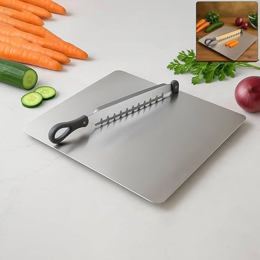 Stainless Steel Kitchen Cutter & Chopping Board