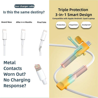 Charging cable protector silicon (pack of 2)