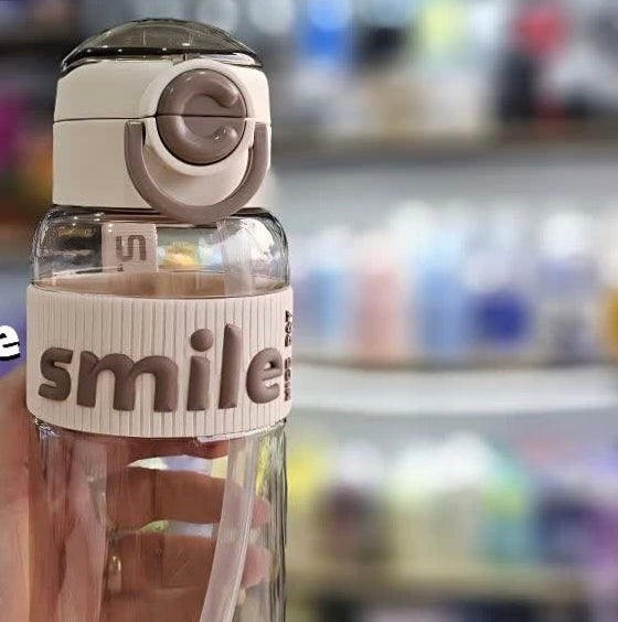 Plastic 2 in 1 Sipper& Non-Sipper Water Bottle 550ml