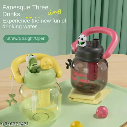 Plastic 2 in 1 Sipper & Non-Sipper Water Bottle 850ml