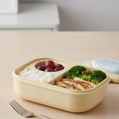 Plastic Lunch Box with Cutlery